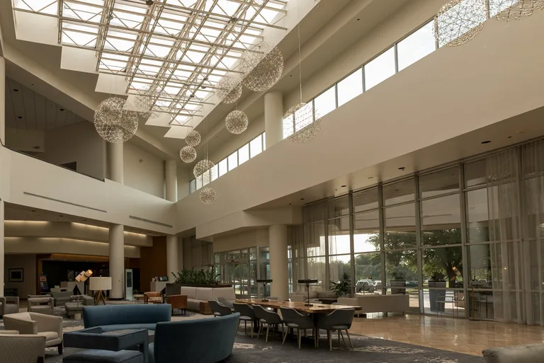 Modern commercial building interior